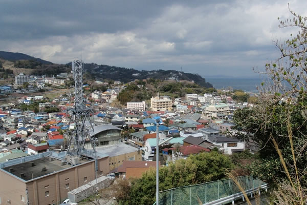 真鶴町一望の枇杷窪土地